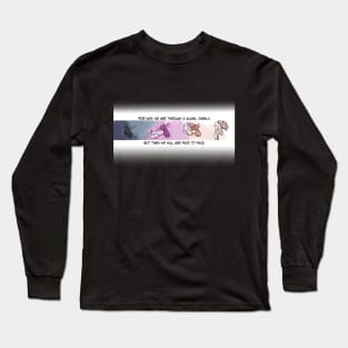 Cicadas emerging through a glass darkly then face to face Long Sleeve T-Shirt